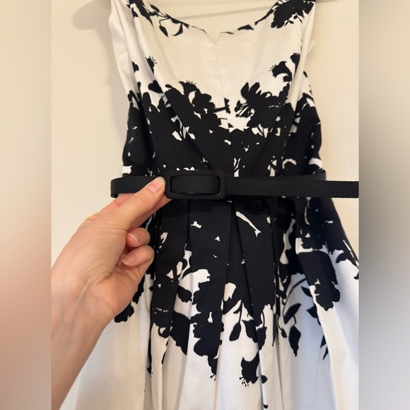 NWOT White House Black Market Black & White Fit and Flare Dress - Picture 5 of 9
